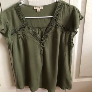 Flowy Olive Green Tee